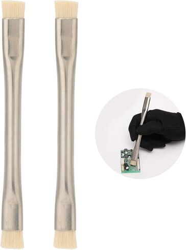 Anti Static Cleaning Brush 2Pcs Motherboard ESD Brush, Multifunctional Metal Handle ESD Brush for PCB for Mobile Phone Tablet for PCB Keyboards for Mobile Phone Tablet in Saudi Arabia