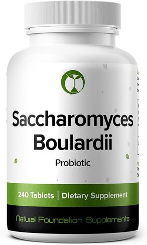مكمل Saccharomyces Boulardii بروبيوتيك 240 قرصًا 3 مليارات CFU بروبيوتيك للرجال والنساء يدعم صحة الجهاز الهضمي والأمعاء صنع في الولايات المتحدة الأمريكية (240، Saccharomyces Boulardii) in Kuwait