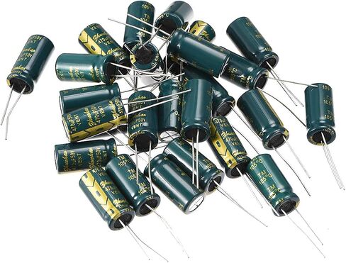uxcell Aluminum Radial Electrolytic Capacitor Low Green with 470UF 50V 105 Celsius Life 3000H 10 X20 Mm High Ripple Current,Low Impedance 20pcs in Saudi Arabia