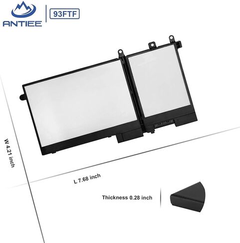 ANTIEE F3YGT Laptop Battery for Dell Latitude 12 7000 7280 7290/13 7000 7380 7390/14 7000 7490 7480 P28S P28S001 P73G P73G002 Series DM6WC DM3WC 2X39G KG7VF 451-BBYE 453-BBCF 60Wh 7.6V 4-Cell in Saudi Arabia