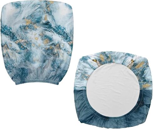 Marble Print Office Chair Covers Luxury Chair Covers Easy to Install Easy to Use Armchairs Suitable for Home or Office Gifts for Elders in Saudi Arabia
