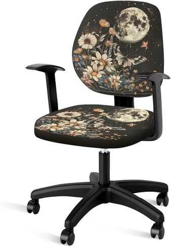 Marble Print Office Chair Covers Luxury Chair Covers Easy to Install Easy to Use Armchairs Suitable for Home or Office Gifts for Elders in Saudi Arabia