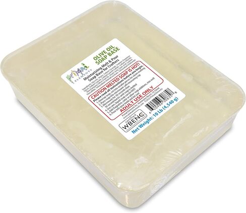 Primal Elements Oatmeal Soap Base - Moisturizing Melt and Pour Glycerin Soap Base for Crafting and Soap Making, Vegan, Cruelty Free, Easy to Cut - 10 Pound in Kuwait