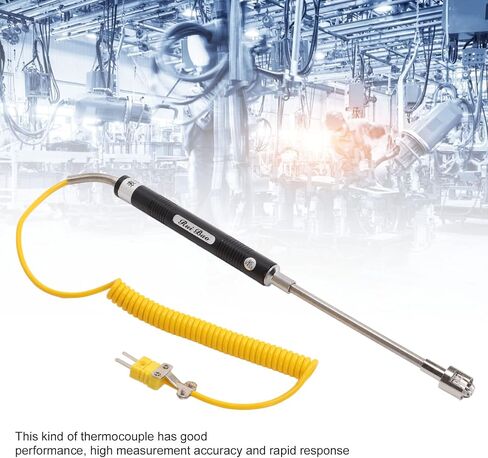 K Type Thermocouple, K Type Plug, Thermal Probe, Surface Thermocouple Sensor, Temperature Measurement Tool, for Temperature Detection (Curved Shank Surface Thermocouple) in Saudi Arabia