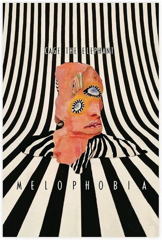 YGULC Cage Poster The Elephant Melophobia Music Album Cover Canvas Poster Wall Art Decor Print Picture Paintings for Living Room Bedroom Decoration Unframe: 12x18inch(30x45cm) in Saudi Arabia