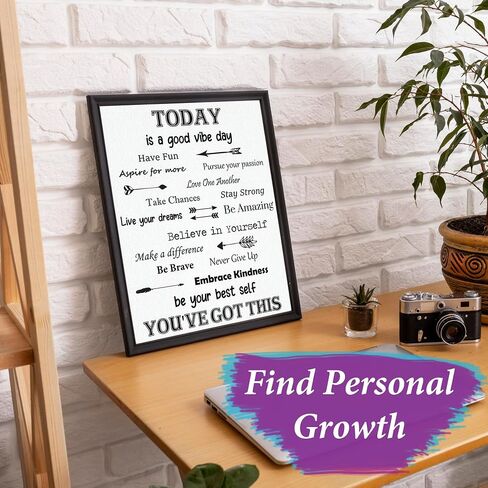 Villa Posh You've Got This Inspirational Poster Print on Canvas Style Cardstock - Daily Affirmation Motivational Wall Art - Inspiring Classroom and Office Decor - Watercolor 11x14 Unframed in Kuwait