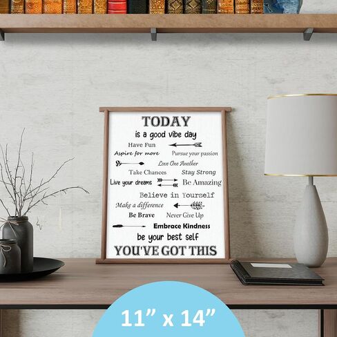 Villa Posh You've Got This Inspirational Poster Print on Canvas Style Cardstock - Daily Affirmation Motivational Wall Art - Inspiring Classroom and Office Decor - Watercolor 11x14 Unframed in Kuwait