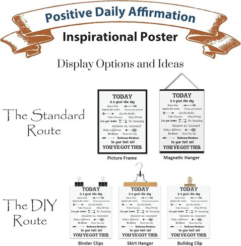 Villa Posh You've Got This Inspirational Poster Print on Canvas Style Cardstock - Daily Affirmation Motivational Wall Art - Inspiring Classroom and Office Decor - Watercolor 11x14 Unframed in Kuwait