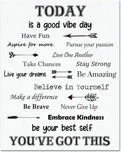 Villa Posh You've Got This Inspirational Poster Print on Canvas Style Cardstock - Daily Affirmation Motivational Wall Art - Inspiring Classroom and Office Decor - Watercolor 11x14 Unframed in Kuwait