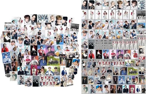 100 قطعة من ملصقات STRAY-KIDS SKZ من الفينيل مضادة للماء لألبوم الصور لأجهزة الكمبيوتر المحمول وحافظة الهاتف وشاحن وتزيين الأمتعة (أرجواني) in Kuwait