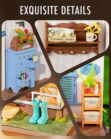 Rolife Bookstore DIY Miniature Dollhouse Kit Creative Gift for Adults in Kuwait
