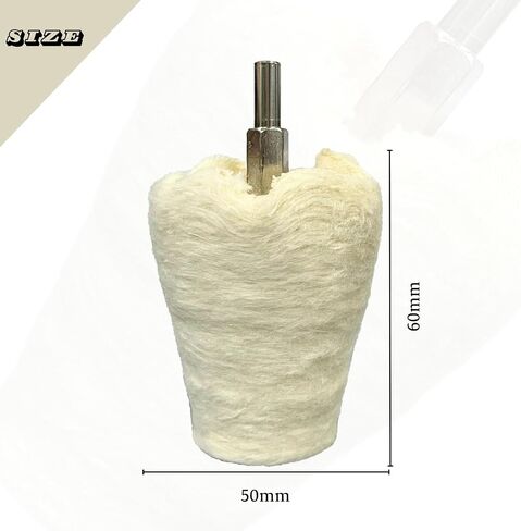 6 قطع عجلة تلميع للمثقاب، عجلة تلميع قطنية بمقبض 1/4 بوصة، أداة تلميع على شكل عجلة للألمنيوم المعدني، الفولاذ المقاوم للصدأ، الكروم، المجوهرات، الخشب، البلاستيك، السيراميك، الزجاج in Kuwait