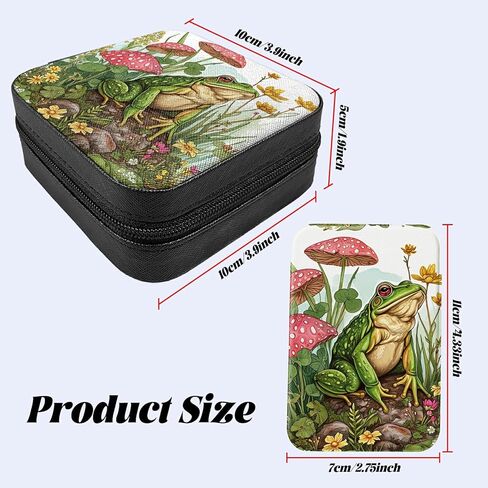 Travel Jewelry Box Plus Mini Folding Mirror, PU Leather Women Jewelry Storage Case Small Portable Jewellery Organizer Holder for Rings Earrings Necklaces Bracelets, Cow Print in Kuwait