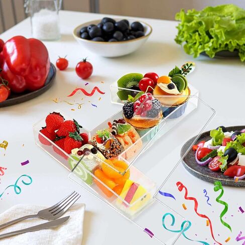 Number Charcuterie Board Box, Acrylic Charcuterie Letters Fillable, Fillable Letters for Food, Number One Shape with A Clear Lid for Birthday Anniversary Party Decorations, Reusable Letter Boxes in Saudi Arabia