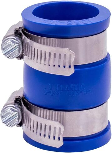 فيرنكو 1056-100 1 بوصة. وصلات أنابيب PVC مرنة لوصلات السباكة البلاستيكية والنحاسية باللون الأزرق in Kuwait