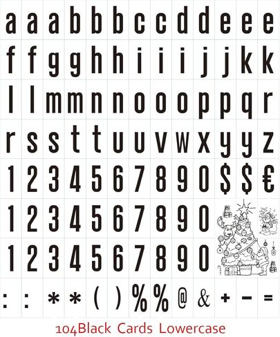 صندوق إضاءة سينمائي حروف 293 قطعة (104 أسود + 104 ألوان متعددة + 85 أيقونة) تغليف هدايا إصدار جديد. in Kuwait