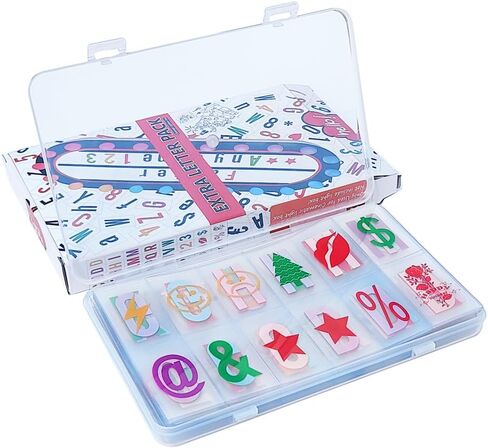 صندوق إضاءة سينمائي حروف 293 قطعة (104 أسود + 104 ألوان متعددة + 85 أيقونة) تغليف هدايا إصدار جديد. in Kuwait