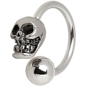 ثقب على شكل حدوة حصان مع جمجمة من الستيل الجراحي 316L من وايلد كلاس in Kuwait