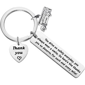 School Bus Driver Appreciation Gift Thank You Keychain Gifts for School Bus Driver Back to School Gift