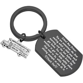 School Bus Driver Appreciation Gift Thank You Keychain Gifts for School Bus Driver Back to School Gift