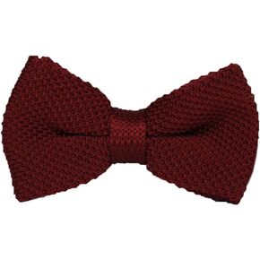 Youth Men Big Boys Formal Pre-tied Knit Bow Tie Solid Color Evening Party Bowtie