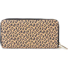 KEDZIE Eclipse Vegan Leather Zip-Around Clutch Wallet Credit Card Holder Phone Wristlet for Women