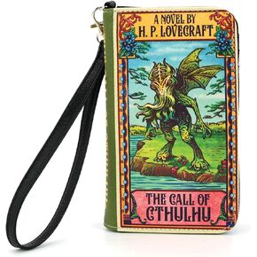 Sleepyville Critters Call of Cthulu Wristlet Wallet for Women, Features Credit Slots and ID slots