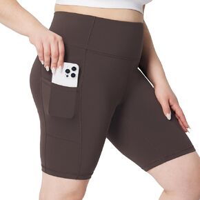 BALEAF Women's 8"/ 7"/ 5" Biker Shorts High Waist Yoga Workout Gym Running Volleyball Spandex Shorts with Pockets