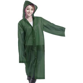 معطف مطر مقاوم للماء قابل لإعادة الاستخدام للبالغين والأطفال من الجنسين من Boolavard مع سترة مطر محمولة بغطاء للرأس in Kuwait