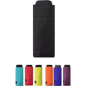 SMATI City travel Folding Umbrella - Mini pocket size - Rectangular shape Design - Windproof - Enhanced Edition - compact - ultra light (BLACK) in Kuwait