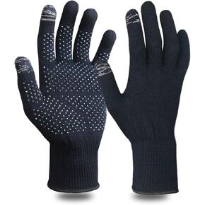 Evridwear Touchscreen Merino Wool Gloves Warm Ski Glove Liner for Men Women