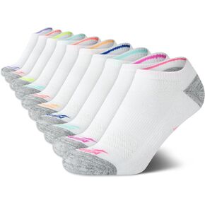 Avia Girls' Socks - 10 Pack Athletic Low Cut No Show Cushioned Liners