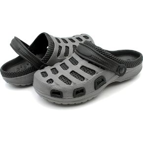 Men's Garden Clogs Shoes Slippers Sandals Two Tone Ventilated Summer Beach Casual Relax Backyard