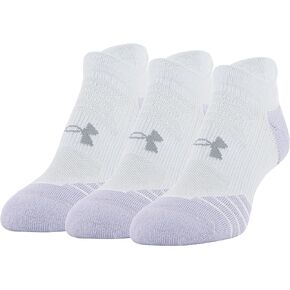 Under Armour Women's Play Up No Show Tab Socks, 3-Pairs