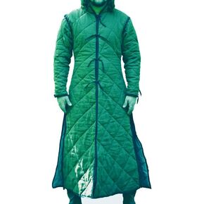 Long Gambeson Thick Padded Dress for Cosplay Quilted Costumes Rennaissance Armor SCA LARP in Saudi Arabia