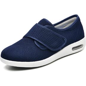 W&LESVAGO Women's Wide Width Non-Slip Diabetic Walking Shoes with Air Cushion,Lightweight Adjustable Edema Sneakers for Arthritis Swollen Feet in Kuwait