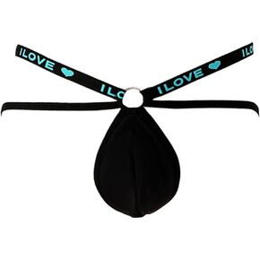 Kaei&Shi Sexy Mens Lingerie, Love Logo, Jock Strap, Cutout G String Thong