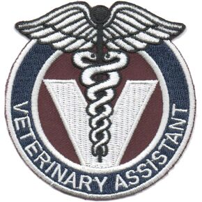 Veterinary Assistant Embroidered Patch Vet Hospital Clinic Tech Uniform - F 163