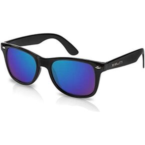 REVOLUTTI Polarized Sunglasses for Men and Women | Ocean Blue UV400 Protection Factor Lenses with Maintenance Set