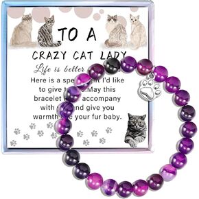 Cat Bracelet Cat Gifts for Cat Lovers Crazy Cat Lady Gifts for Women Cat Merchandise for Cat Lovers Cat Lover Gifts for Women for Cat Mom