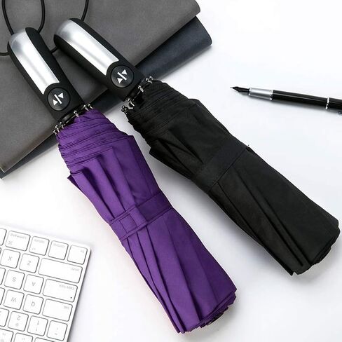 Vedouci Folding Umbrella 10 Ribs Compact Travel Umbrella with Teflon Coating, Automatic Umbrellas UPF50+ Anti UV Folding Umbrellas in Saudi Arabia