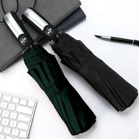 Vedouci Folding Umbrella 10 Ribs Compact Travel Umbrella with Teflon Coating, Automatic Umbrellas UPF50+ Anti UV Folding Umbrellas in Saudi Arabia