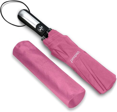 Vedouci Folding Umbrella 10 Ribs Compact Travel Umbrella with Teflon Coating, Automatic Umbrellas UPF50+ Anti UV Folding Umbrellas in Saudi Arabia