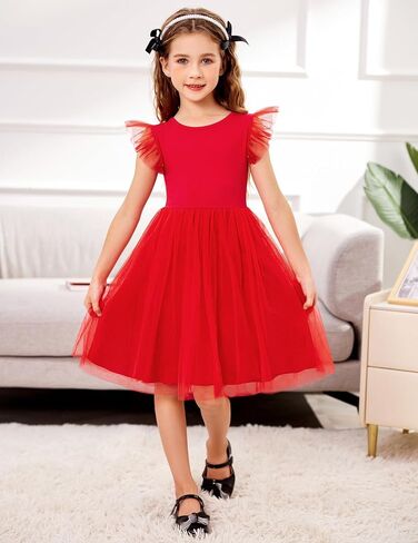 Arshiner Toddler Tutu Dress Little Girls Backless Cotton Dresses 2-6Y in Saudi Arabia