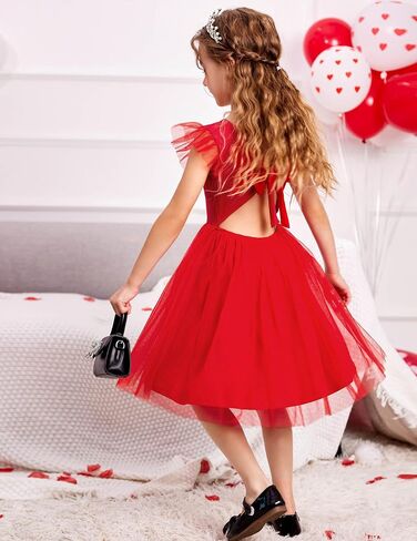 Arshiner Toddler Tutu Dress Little Girls Backless Cotton Dresses 2-6Y in Saudi Arabia