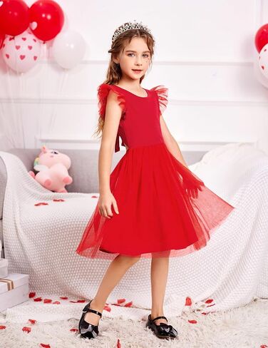 Arshiner Toddler Tutu Dress Little Girls Backless Cotton Dresses 2-6Y in Saudi Arabia