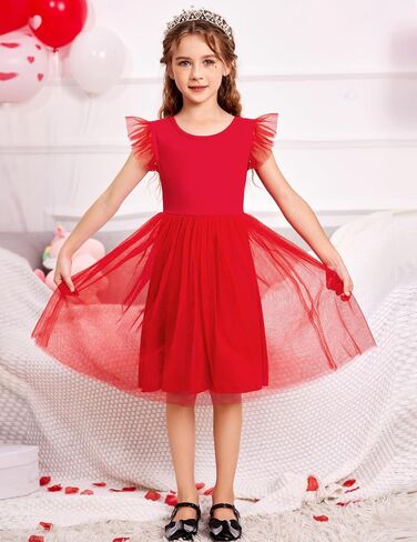 Arshiner Toddler Tutu Dress Little Girls Backless Cotton Dresses 2-6Y in Saudi Arabia
