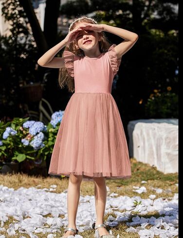 Arshiner Toddler Tutu Dress Little Girls Summer Tulle Backless Party Birthday Cotton Dresses 2-6Y in Saudi Arabia