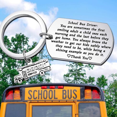 School Bus Driver Appreciation Gift Thank You Keychain Gifts for School Bus Driver Back to School Gift in Saudi Arabia
