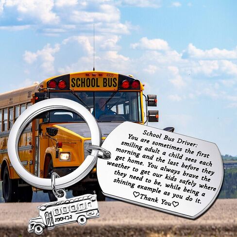 School Bus Driver Appreciation Gift Thank You Keychain Gifts for School Bus Driver Back to School Gift in Saudi Arabia
